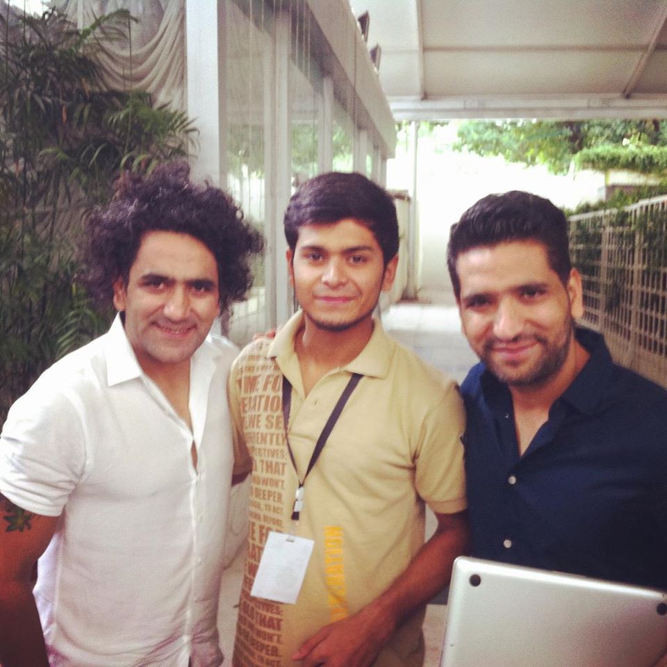Colleagues together in a photograph from Talha’s YLC 2015 archive
